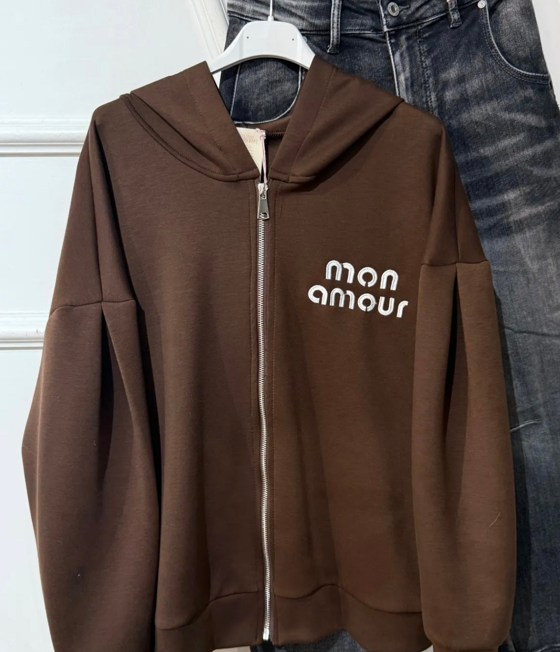 Sweat zip mon amour