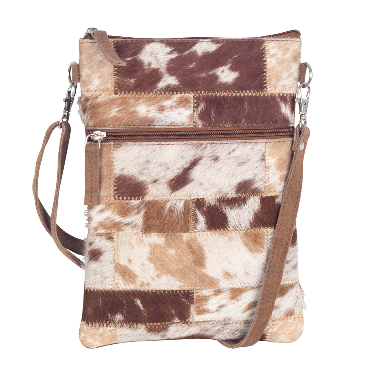 Sac à bandoulière cuir marron COW