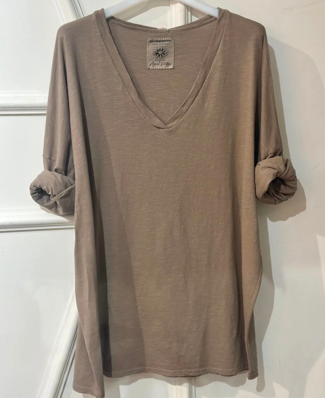 T-shirt Basic col V
