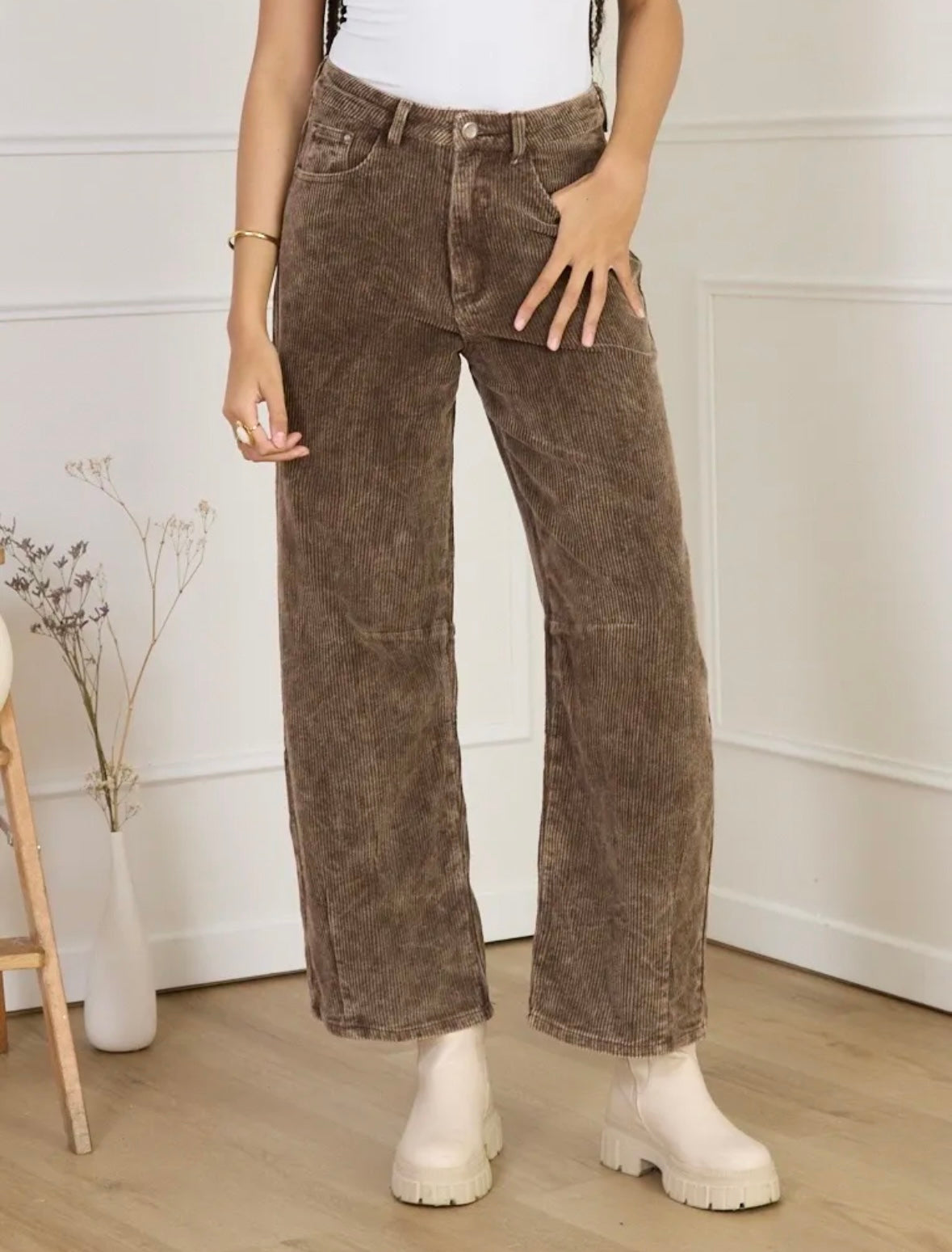 Pantalon ballon velours