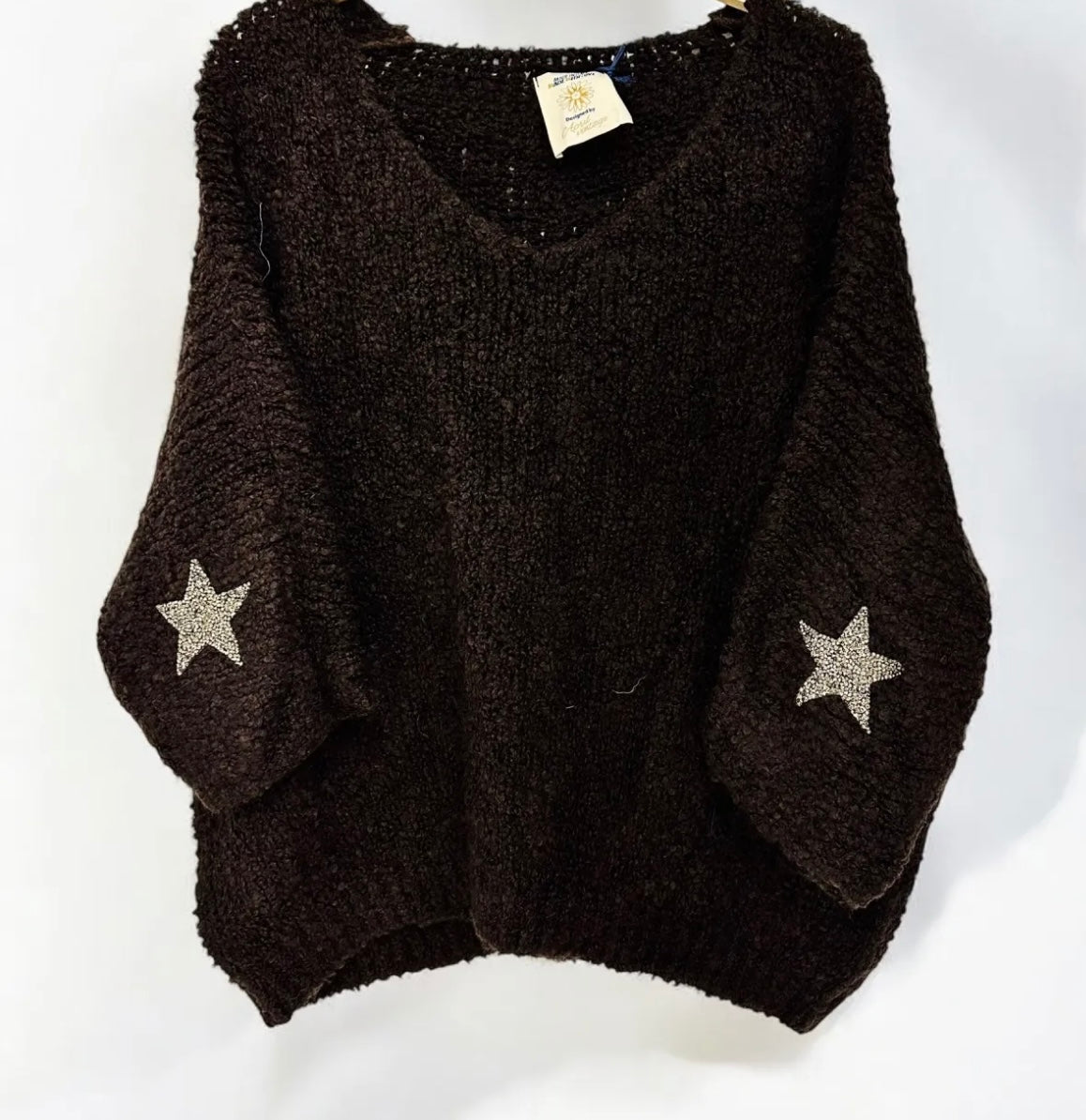 Pull bouclettes étoiles