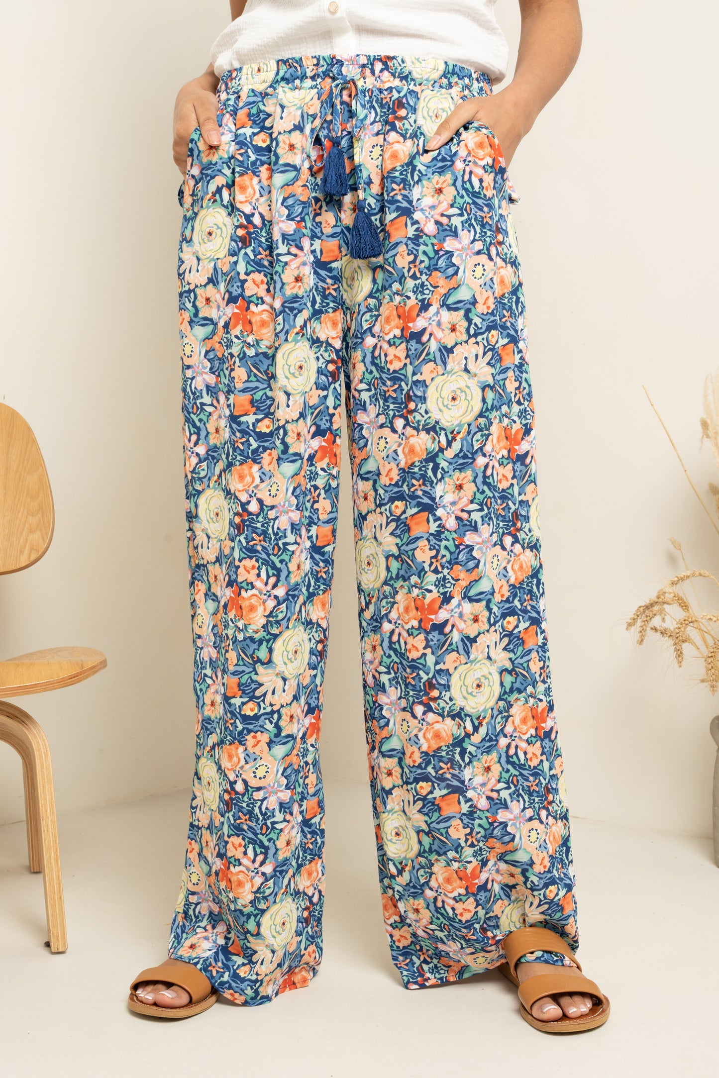 Pantalon Flowers Imprimé Fleuri