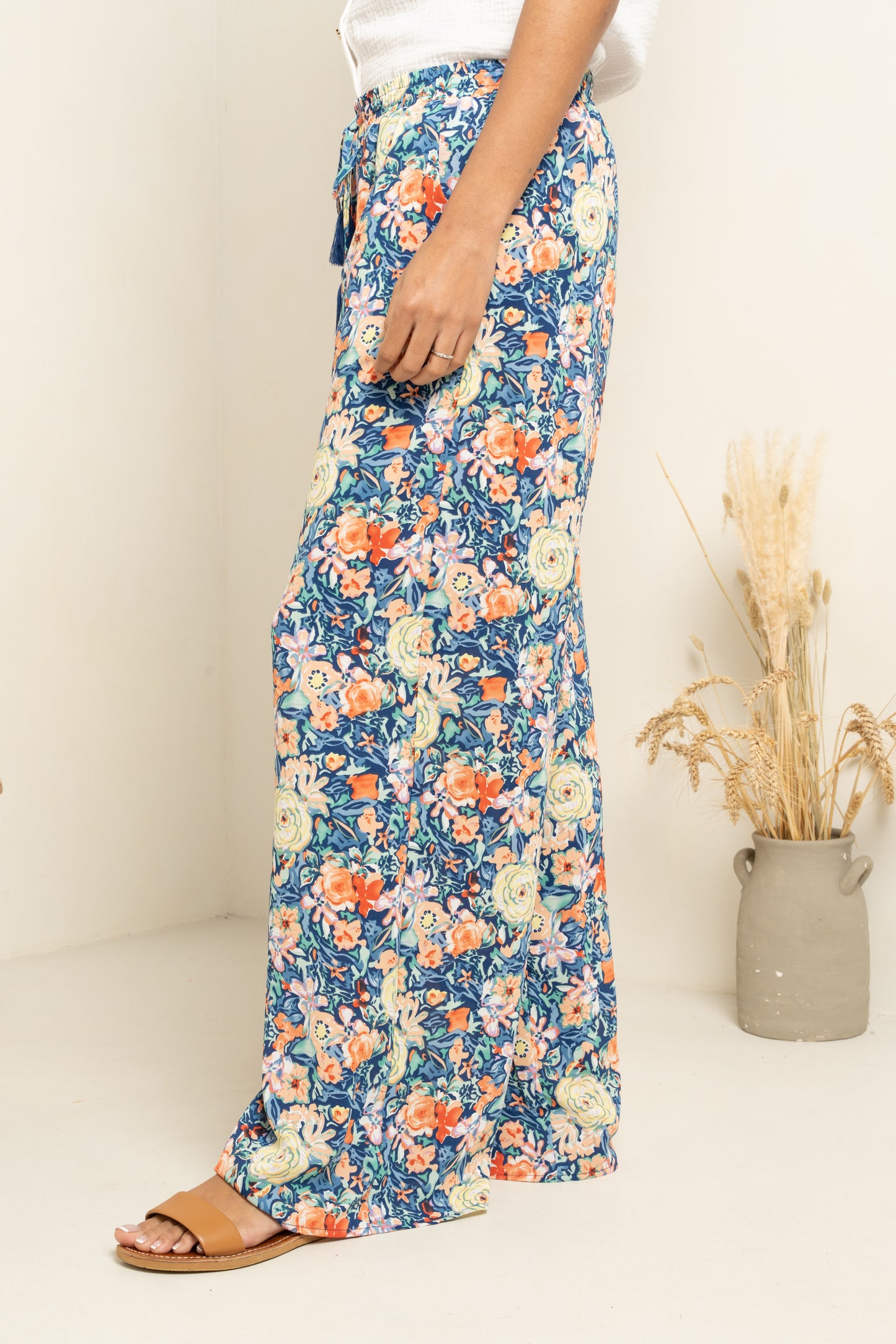Pantalon Flowers Imprimé Fleuri