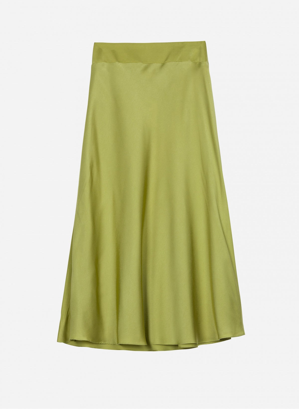Jupe midi en satin JANIA