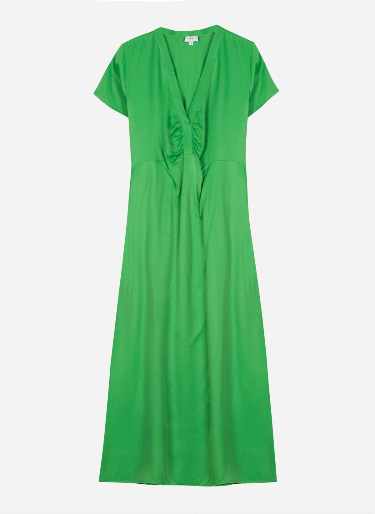 Robe midi unie décolletée MIAZY