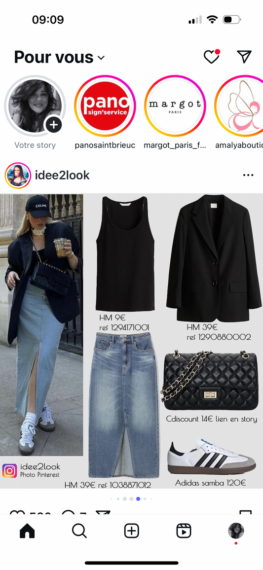 T-shirt Basic col V