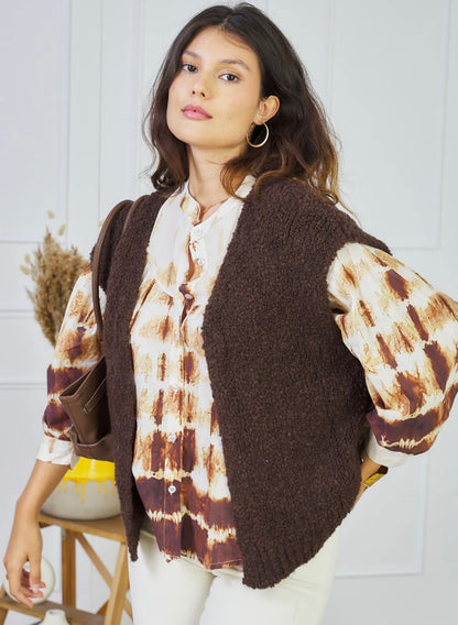 Gilet bouclette basic